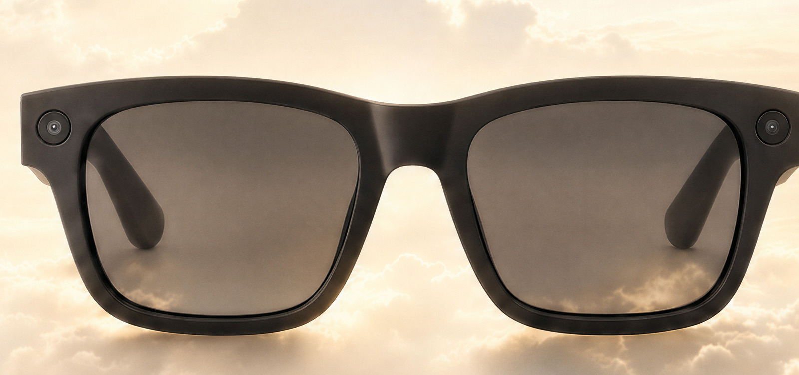 LUMIN HD AI camera glasses, front view